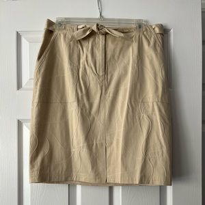 Kay Unger Belted Mini skirt